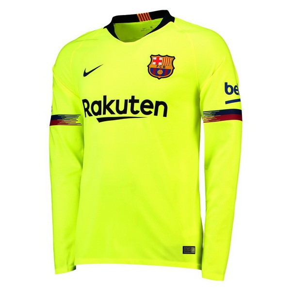 Tailandia Camiseta Barcelona 2ª ML 2018-2019 Verde